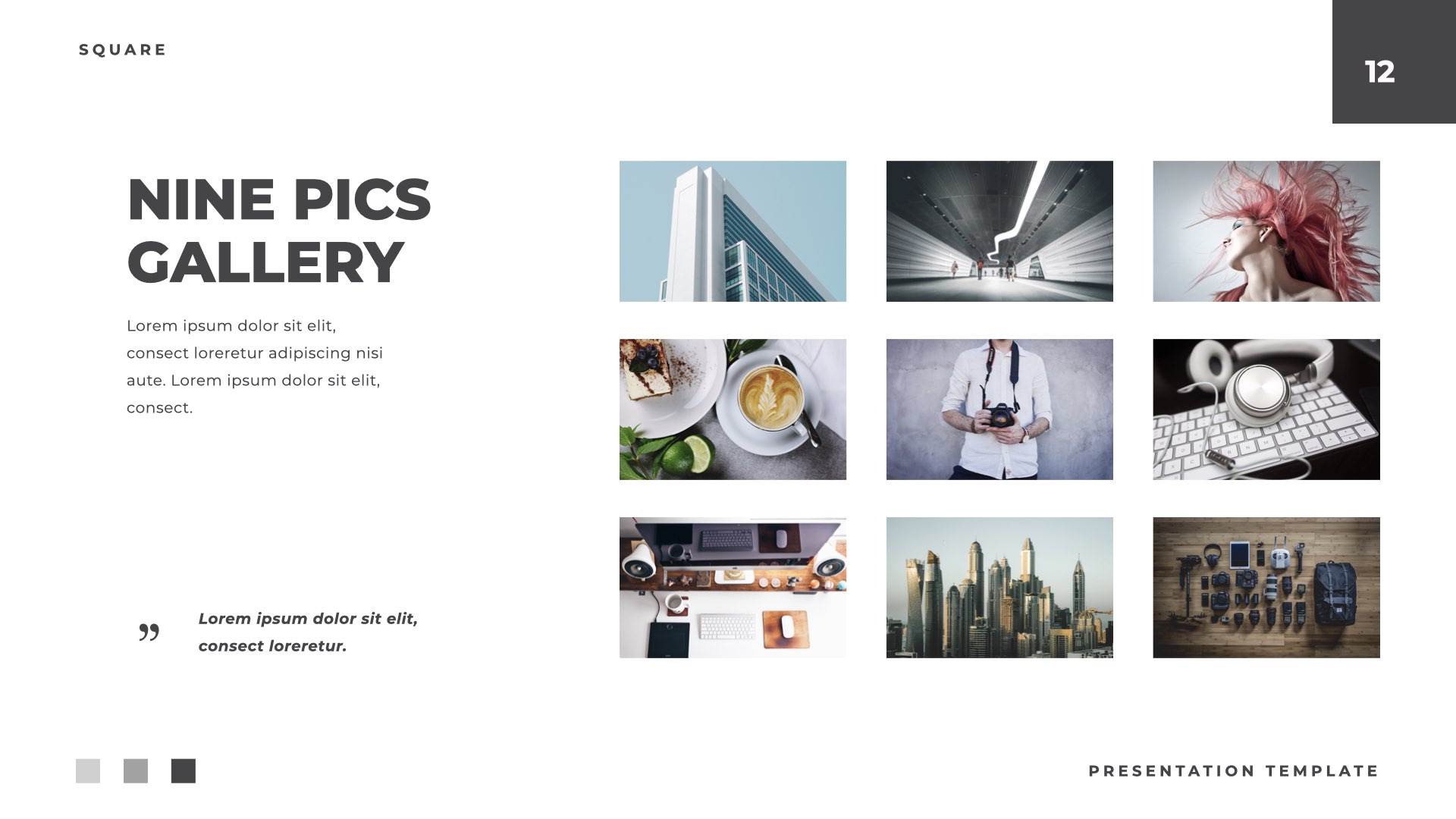 Square Animated Keynote Template, Presentation Templates GraphicRiver